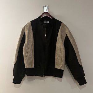 Partimento Distressed  Black Vegan Leather Jacket (small, brand new with tags)